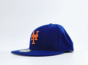 New Era 59Fifty Hat MLB New York Nets Mens Royal Blue On Field Fitted Cap