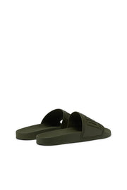 DIESEL SA-MAYEMI-POOL SLIDES WITH 3D LOGO "ALL BLACK"