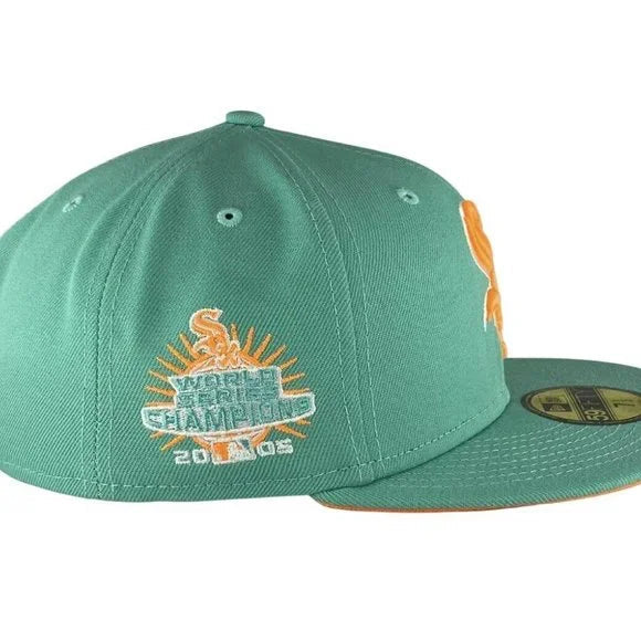 New Era Chicago White Sox 2005 WS Patch Exclusive 59FIFTY Fitted Hat (Mint Orange)