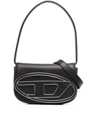 Diesel 1DR leather shoulder bag “Black”