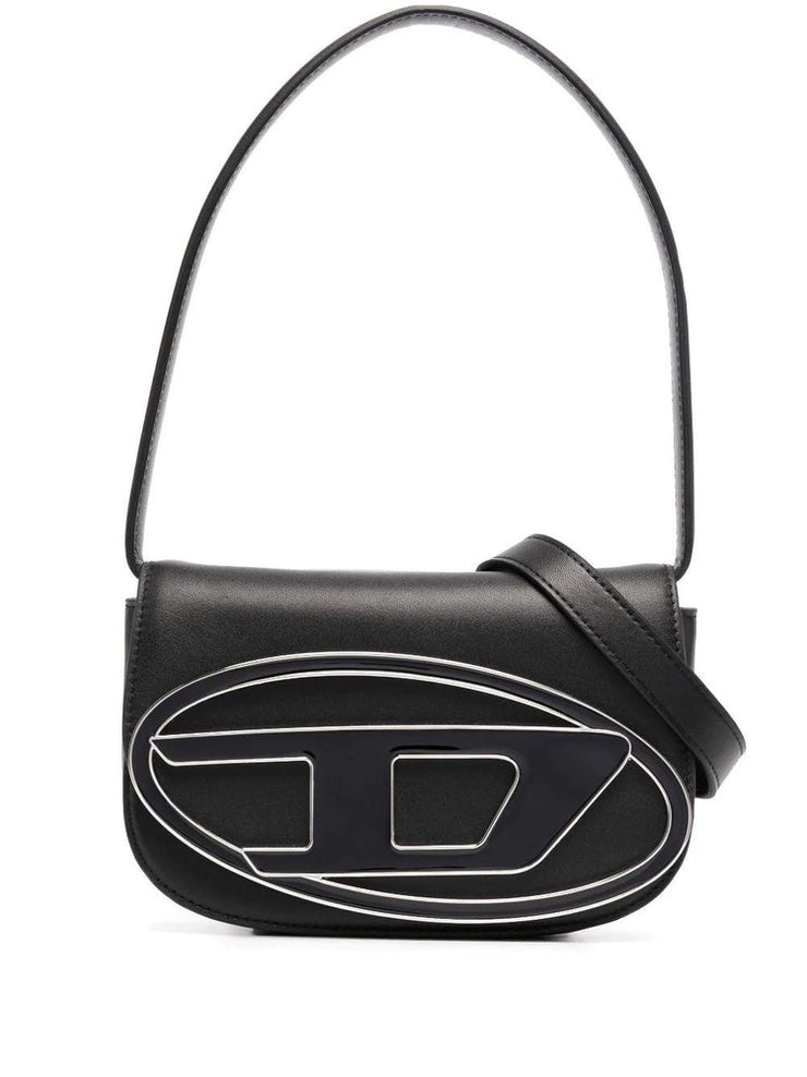 Diesel 1DR leather shoulder bag “Black”