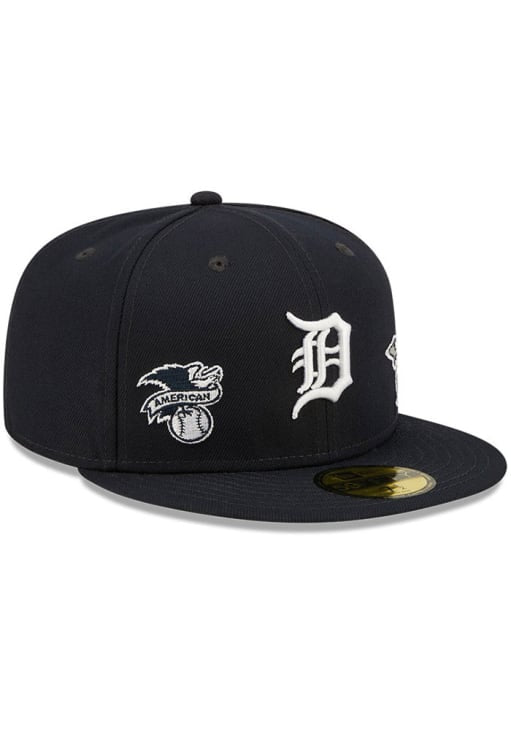 NEW ERA DETROIT TIGERS MENS NAVY BLUE IDENTITY 59FIFTY FITTED HAT
