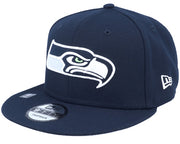 Seattle Seahawks NFL Patch Up 9FIFTY Navy Snapback - New Era
