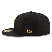 PITTSBURGH PIRATES MLB SIDE PATCH BLOOM BLACK 59FIFTY FITTED CAP