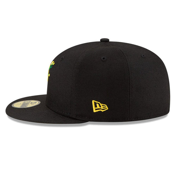 PITTSBURGH PIRATES MLB SIDE PATCH BLOOM BLACK 59FIFTY FITTED CAP
