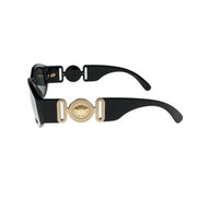 Black/grey 53MM Cat Eye Unisex Sunglasses by Versace