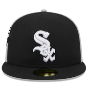 CHICAGO WHITE SOX NEW ERA GAMEDAY SIDESWIPE 59FIFTY FITTED HAT - BLACK/GRAY