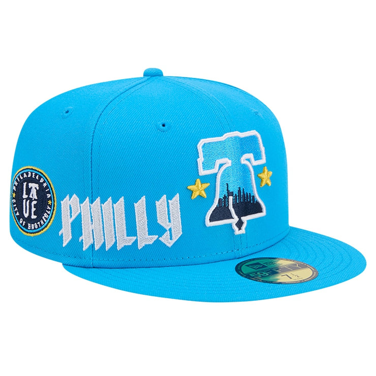 Philadelphia Phillies New Era Light Blue City Connect Icon 59FIFTY Fitted Hat