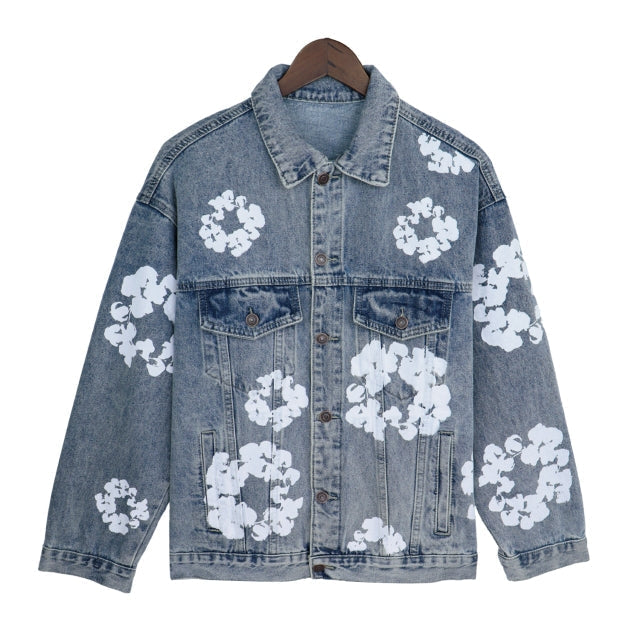 Denim Tears All Over Wreath Trucker Jacket &