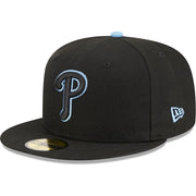 Philadelphia Phillies New Era Pastel Undervisor 59FIFTY Fitted Hat - Black