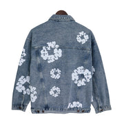 Denim Tears All Over Wreath Trucker Jacket 'Light Wash'