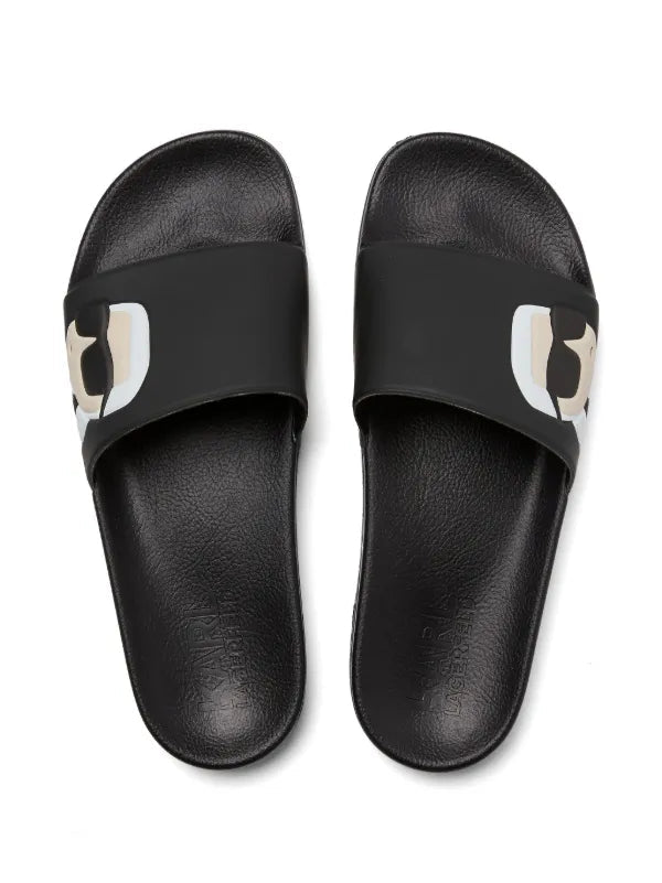 KARL LAGERFELD IKON NFT POOL SLIDES