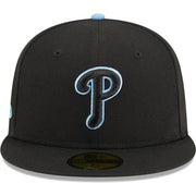Philadelphia Phillies New Era Pastel Undervisor 59FIFTY Fitted Hat - Black