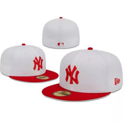 New Era White/Red New York Yankees Optic 59FIFTY Fitted Hat