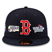New Era Boston Redsox Fitted Hat MLB Classic World Series Patch