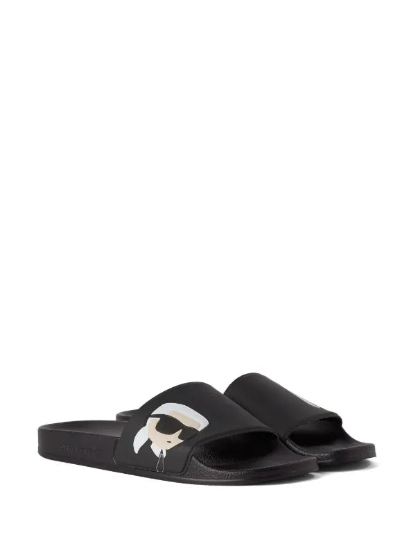 KARL LAGERFELD IKON NFT POOL SLIDES