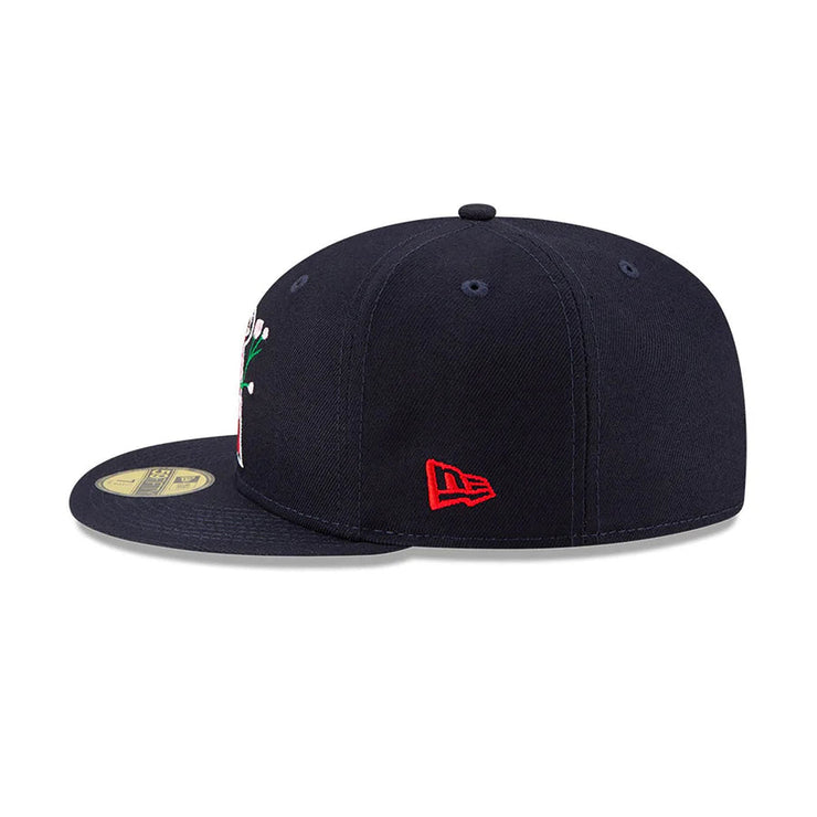 LA SIDE PATCH BLOOM NAVY 59FIFTY