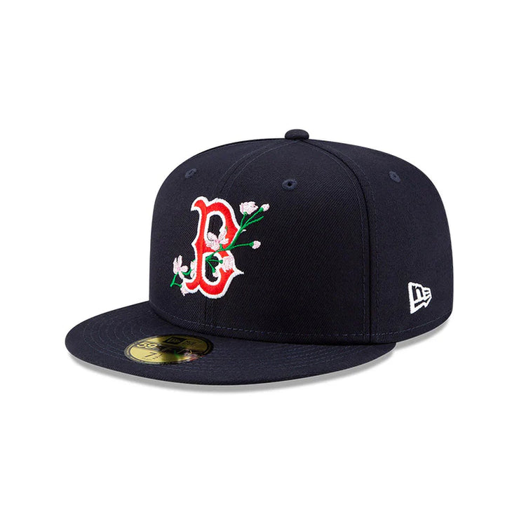 BOSTON RED SOX 59FIFTY MLB AC PERF NAVY BLOOM CAP