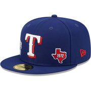Texas Rangers New Era Identity 59FIFTY Fitted Hat - Royal