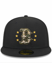 Boston Red Sox New Era Black 2024 Armed Forces Day On-Field 59FIFTY Fitted Hat