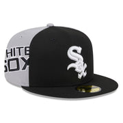 CHICAGO WHITE SOX NEW ERA GAMEDAY SIDESWIPE 59FIFTY FITTED HAT - BLACK/GRAY