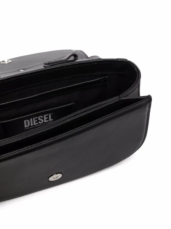 Diesel 1DR leather shoulder bag “Black”
