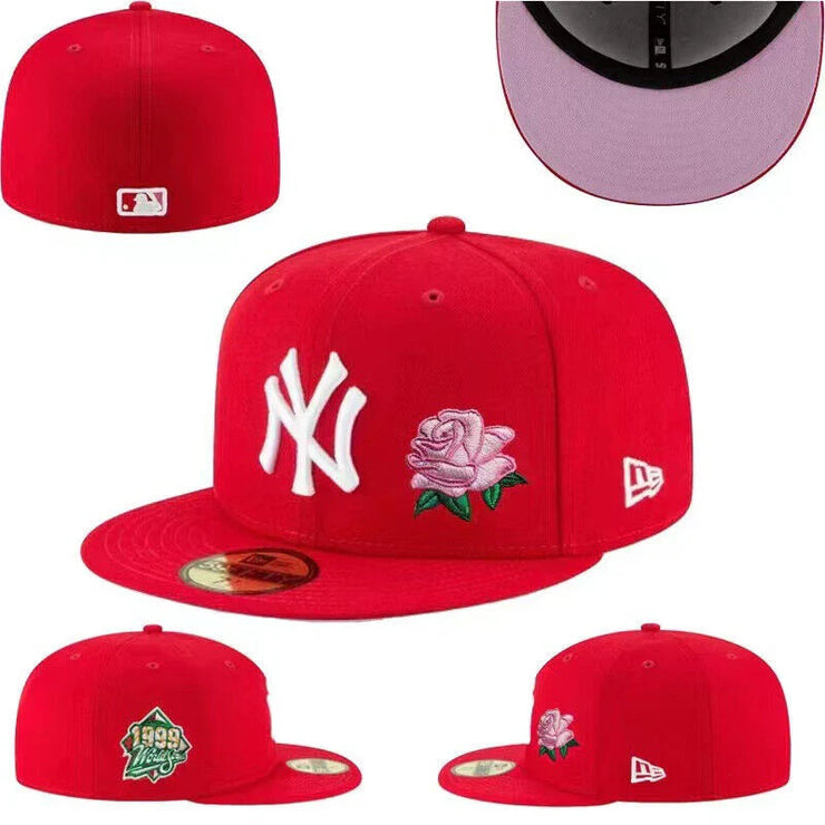 NEW YORK YANKEES WITH ROSES 59FIFTY MLB