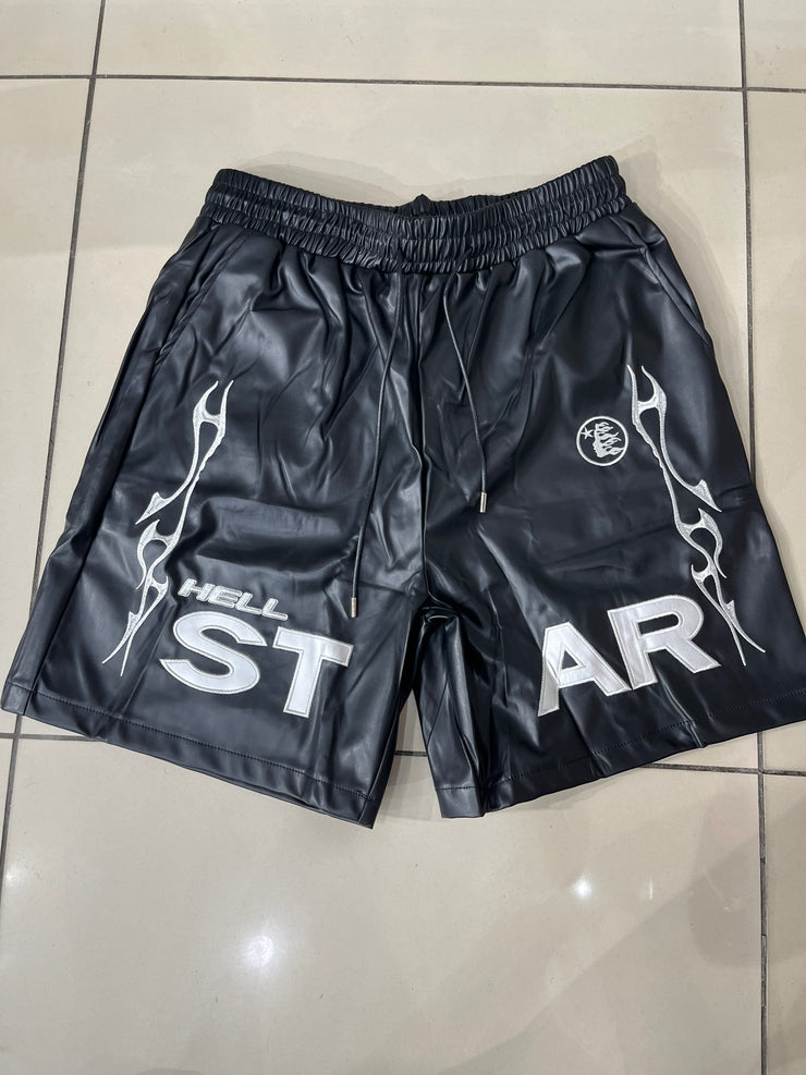 HELLSTAR Leather Shorts “Black”