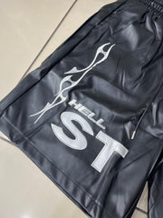 HELLSTAR Leather Shorts “Black”