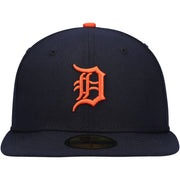 Detroit Tigers New Era Navy On-Field Road 59FIFTY Fitted Hat