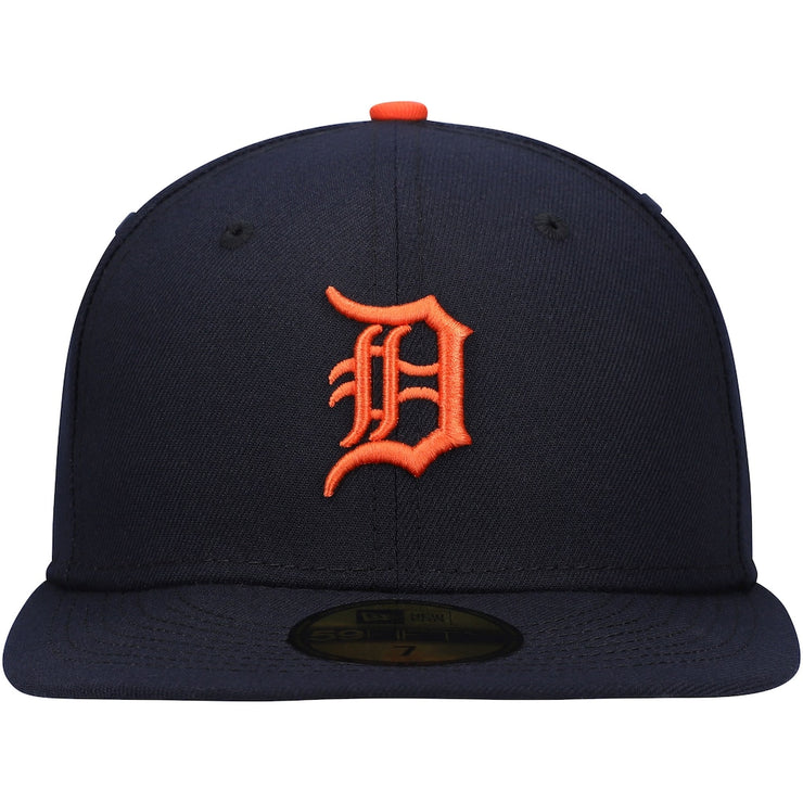 Detroit Tigers New Era Navy On-Field Road 59FIFTY Fitted Hat