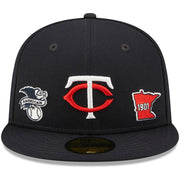 Minnesota Twins New Era Navy Identity 59FIFTY Fitted Hat