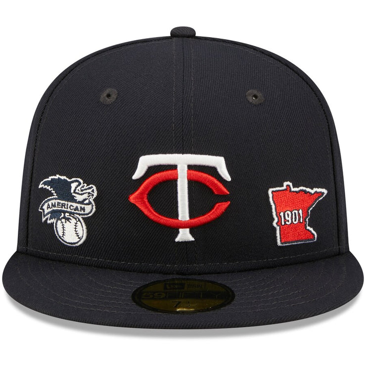 Minnesota Twins New Era Navy Identity 59FIFTY Fitted Hat
