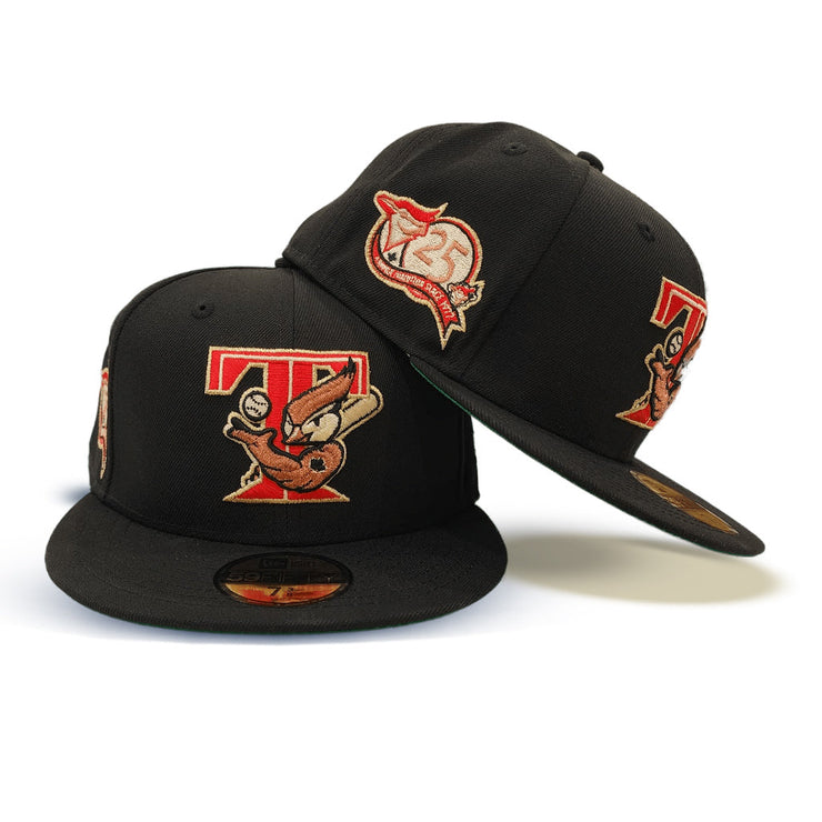Black Toronto Blue Jays 25th Anniversary Side Patch New Era 59Fifty Fitted