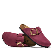 Women's Birkenstock Boston Big Buckle Nubuck