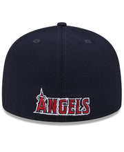New Era Men's Red/Navy Los Angeles Angels Gameday Sideswipe 59fifty Fitted Hat