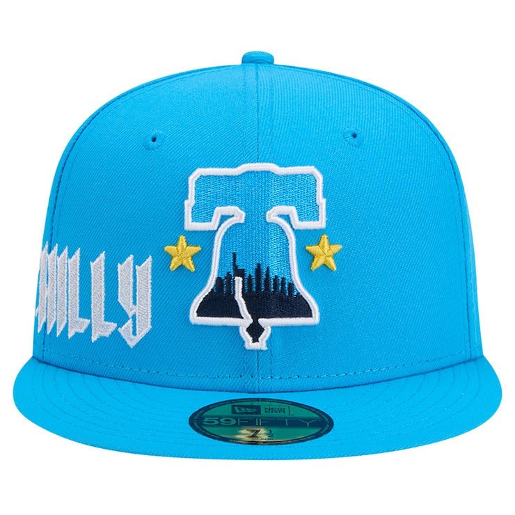 Philadelphia Phillies New Era Light Blue City Connect Icon 59FIFTY Fitted Hat