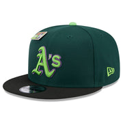 Oakland Athletics New Era Green/Black Sour Apple Big League Chew Flavor Pack 9FIFTY Snapback Hat