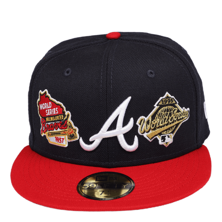 Atlanta Braves 3Times World Series Champions New Era 59FIFTY