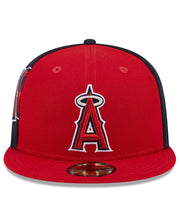 New Era Men's Red/Navy Los Angeles Angels Gameday Sideswipe 59fifty Fitted Hat