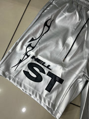 HELLSTAR Leather Shorts “Grey”