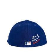 MLB LOS ANGELES DODGER BLUE CLASSIC TEAM HEART FITTED 59FIFTY CAP