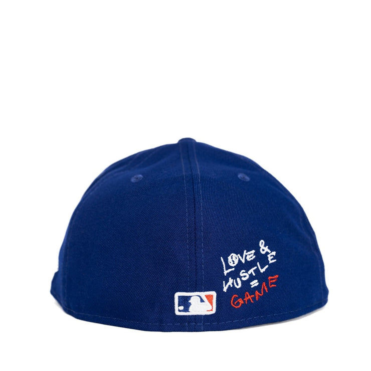 MLB LOS ANGELES DODGER BLUE CLASSIC TEAM HEART FITTED 59FIFTY CAP