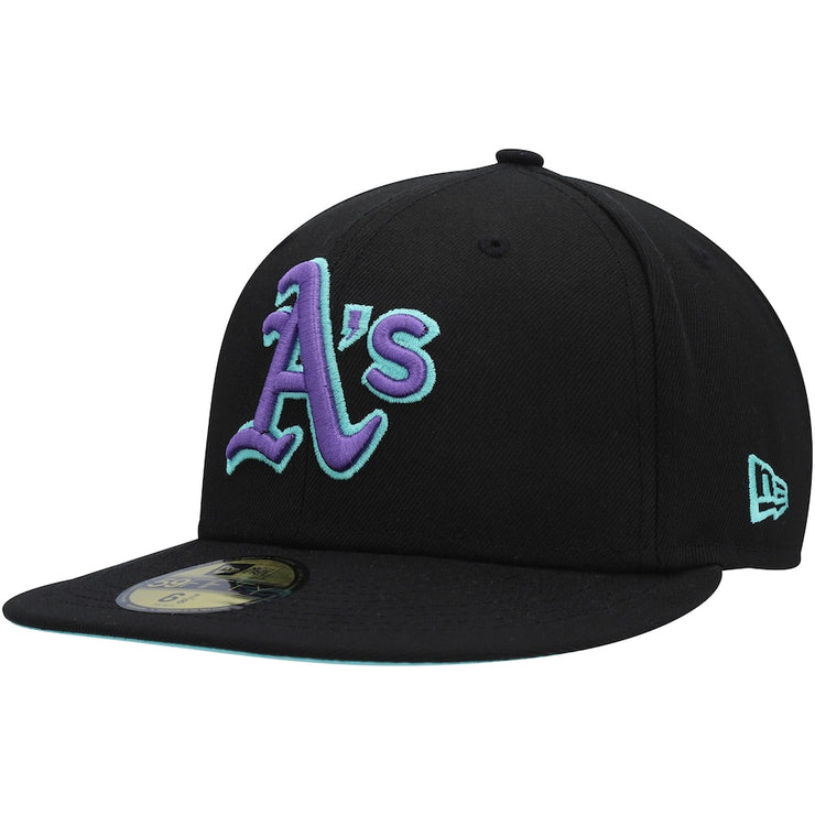 Athletics New Era Black 40th Anniversary Black Light 59FIFTY Fitted Hat