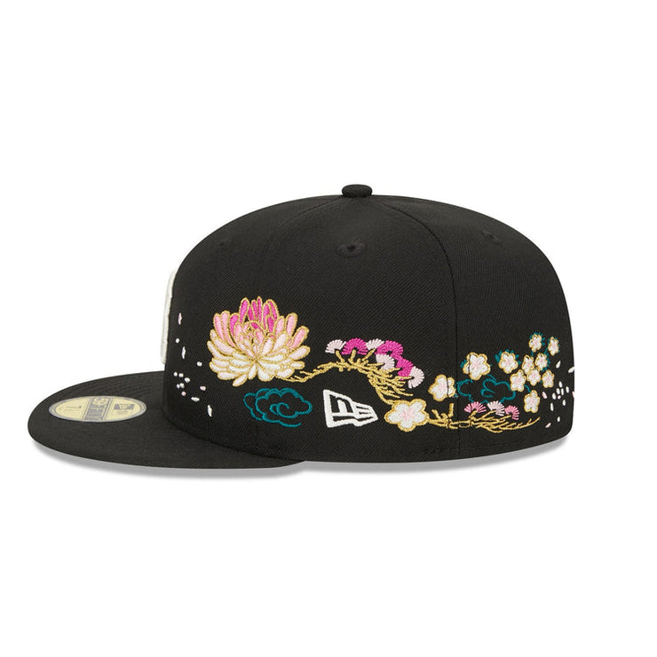 BOSTON RED SOX 59FIFTY CHERRY BLOSSOM BLACK CAP