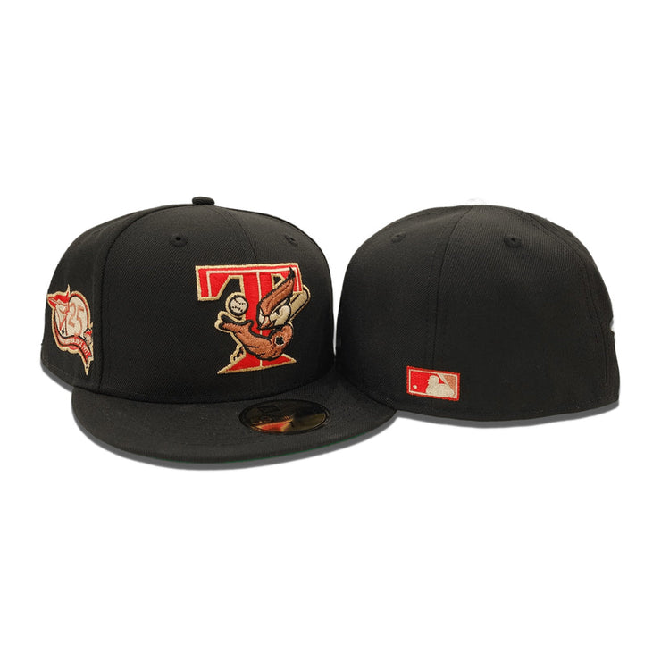 Black Toronto Blue Jays 25th Anniversary Side Patch New Era 59Fifty Fitted