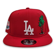 Red Los Angeles Dodgers Palm Tree Blue Bottom 50th Anniversary Snapback