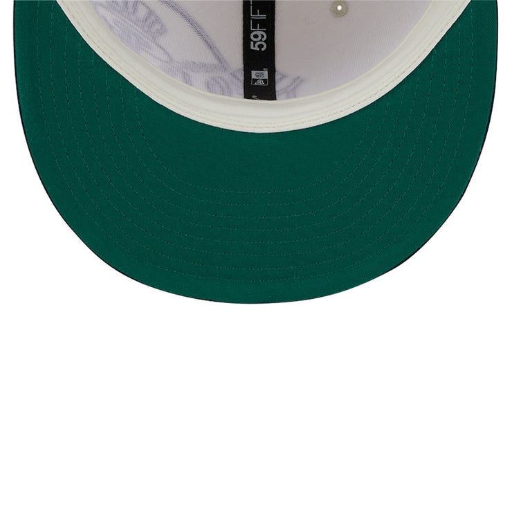 New York Yankees New Era Lonestar 59FIFTY Fitted Hat - Cream/Navy