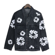 Denim Tears All Over Wreath Trucker Jacket 'Light Wash'