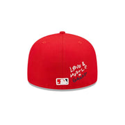WASHINGTON MLB TEAM HEART RED 59FIFTY FITTED CAP